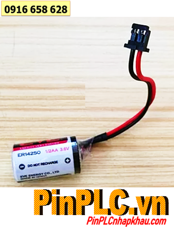 EVE ER14250 (Zắc ĐEN nhỏ), Pin nuôi nguồn PLC EVE ER14250 lithium 3.6v 1/2AA 1200mAh chính hãng